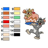Tom and Jerry Embroidery Design 33